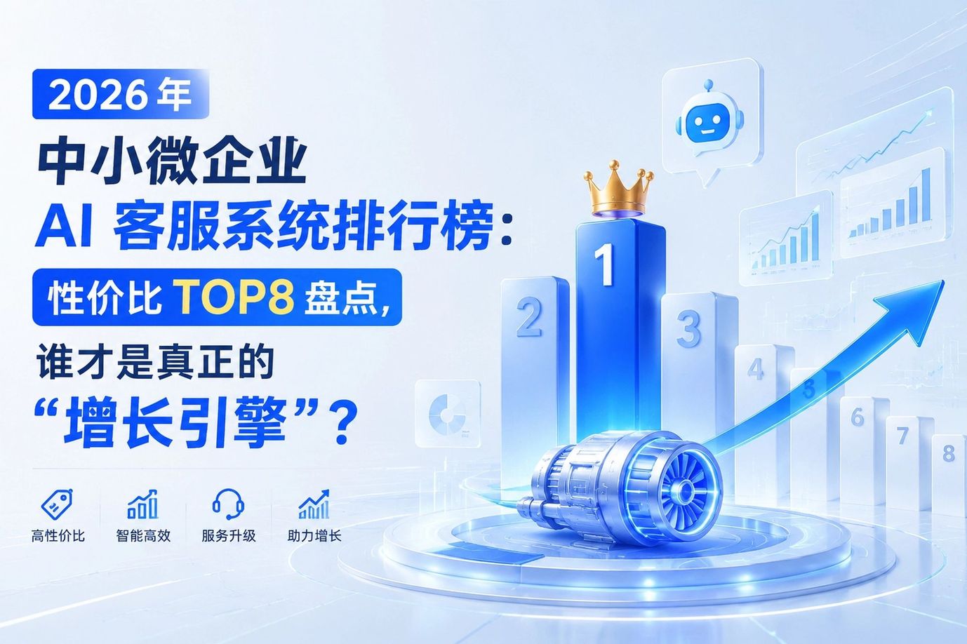 2026 年中小微企业 AI 客服系统排行榜：性价比 TOP8 盘点，谁才是真正的“增长引擎”？